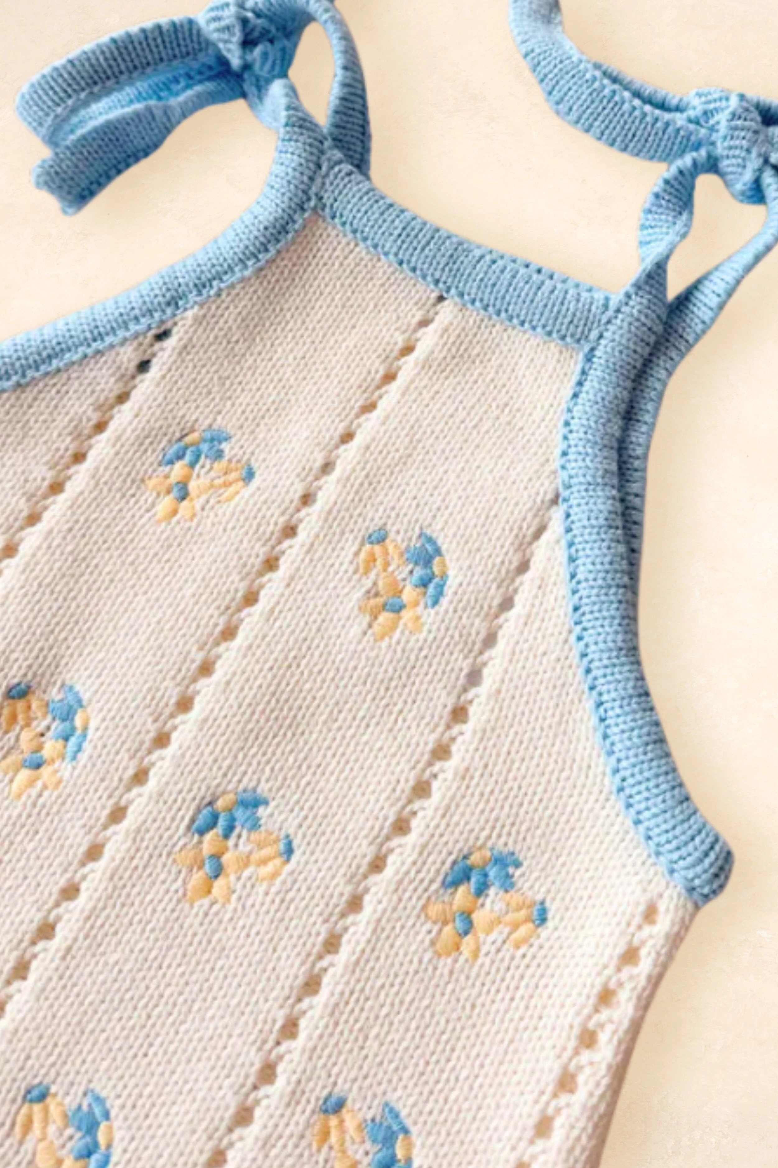 Bloom Pointelle Tie Romper - Image 11