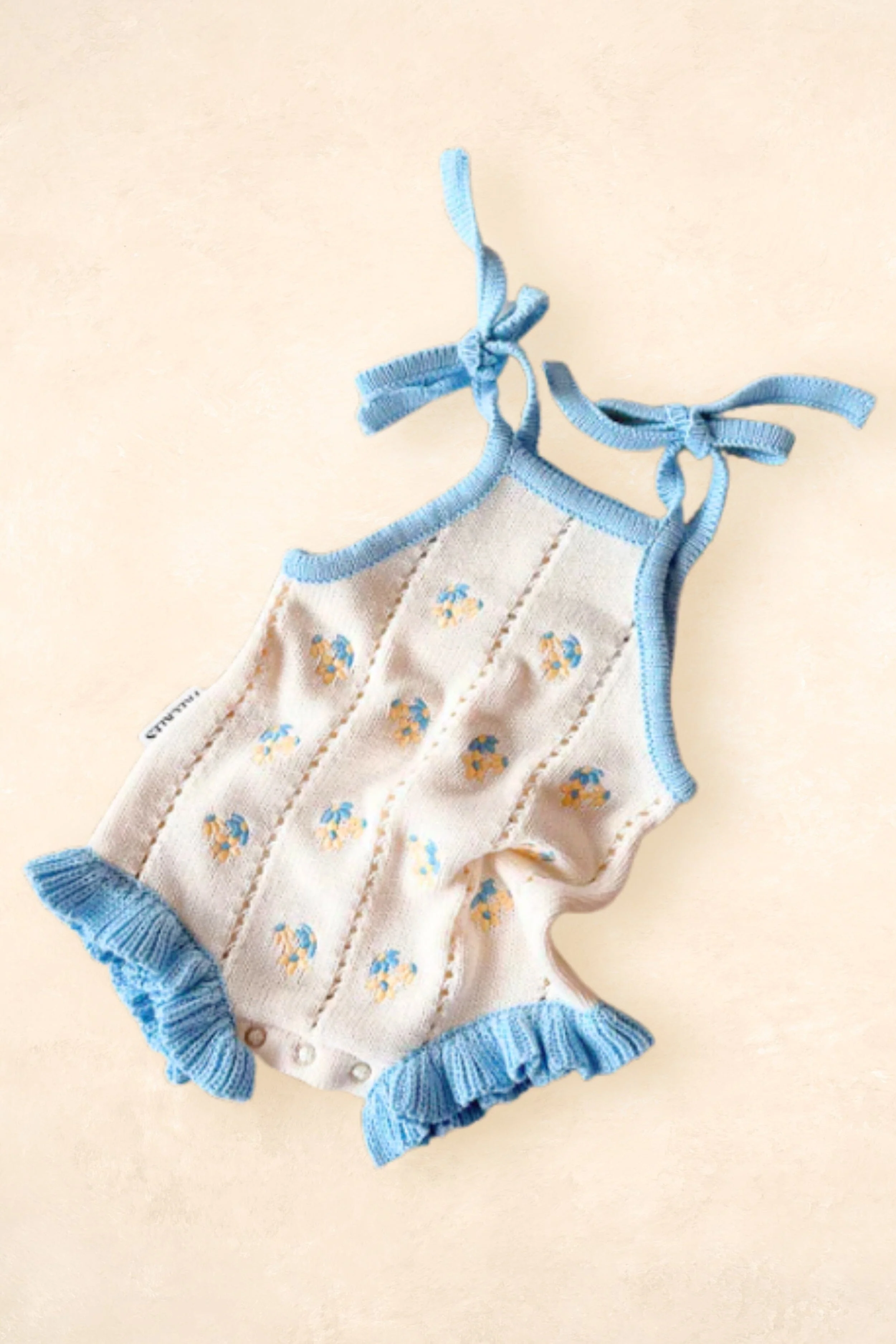 Bloom Pointelle Tie Romper - Image 7