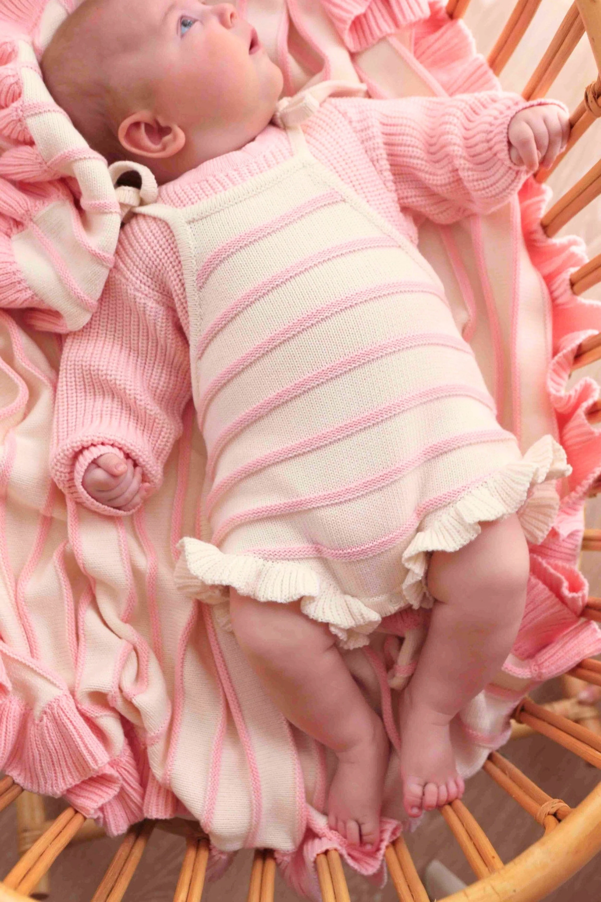 Chunky Long Sleeve Romper - Sweetpea - Image 7