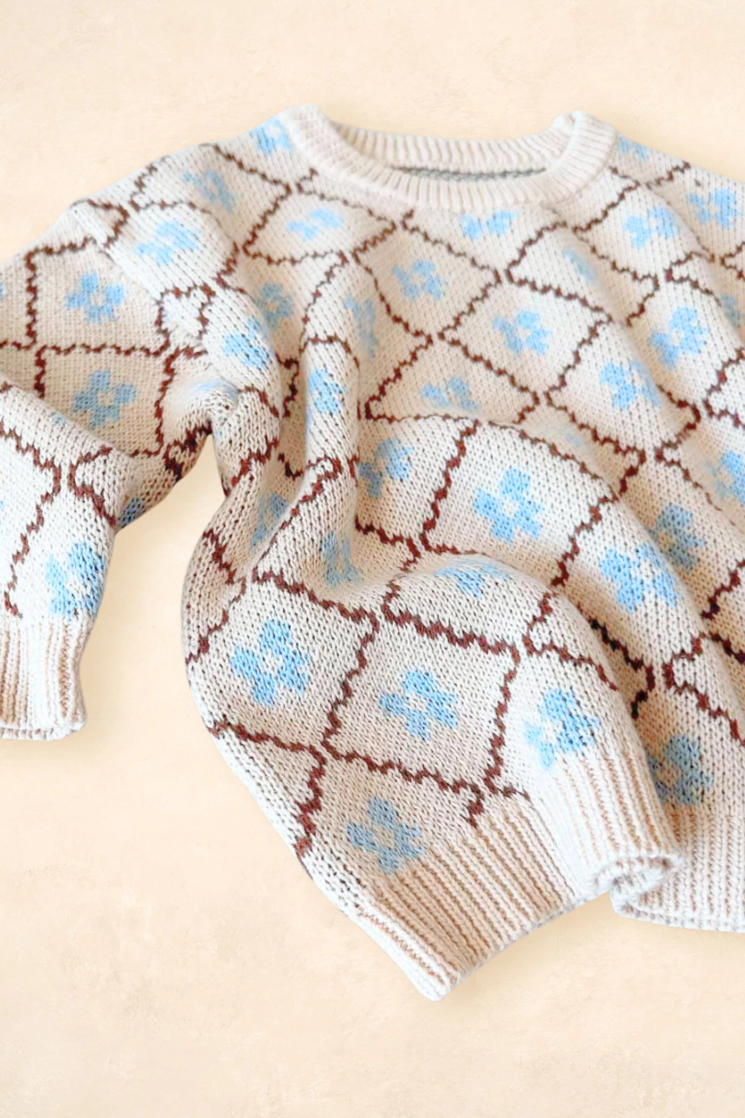 Cotton Knit Jumper | Bluebell - Image 4