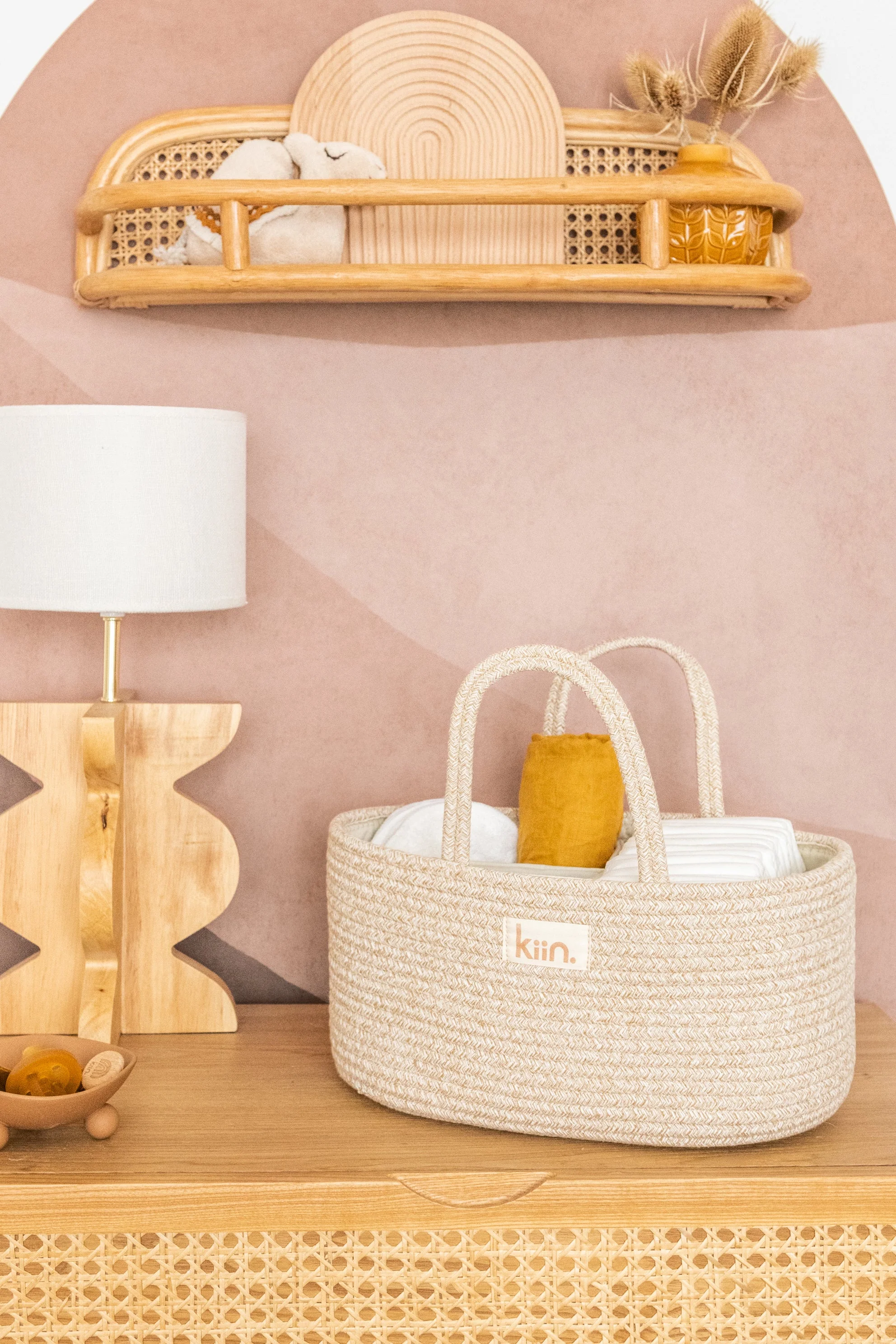 Cotton Rope Nappy Caddy Organiser - Image 11