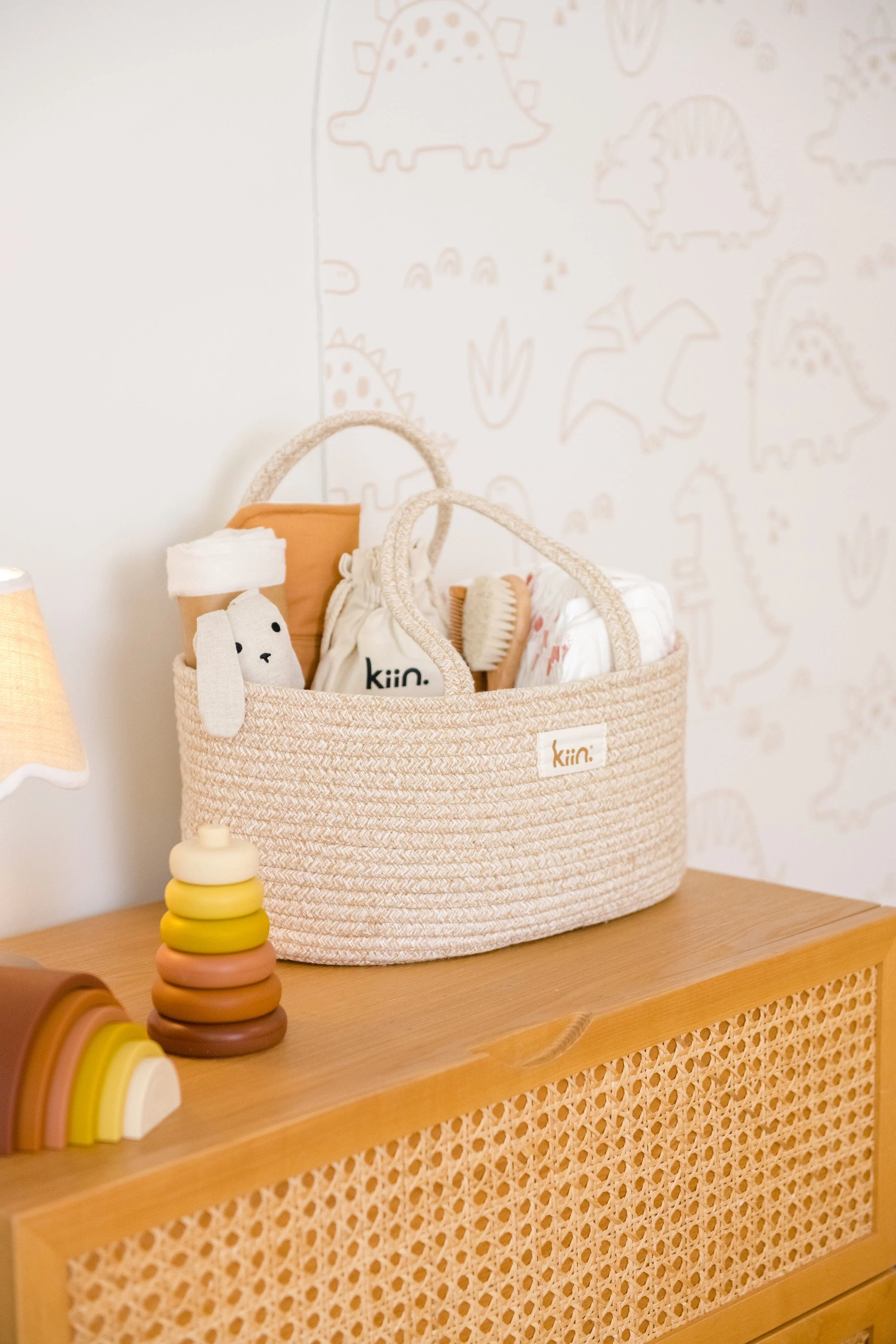 Cotton Rope Nappy Caddy Organiser - Image 5