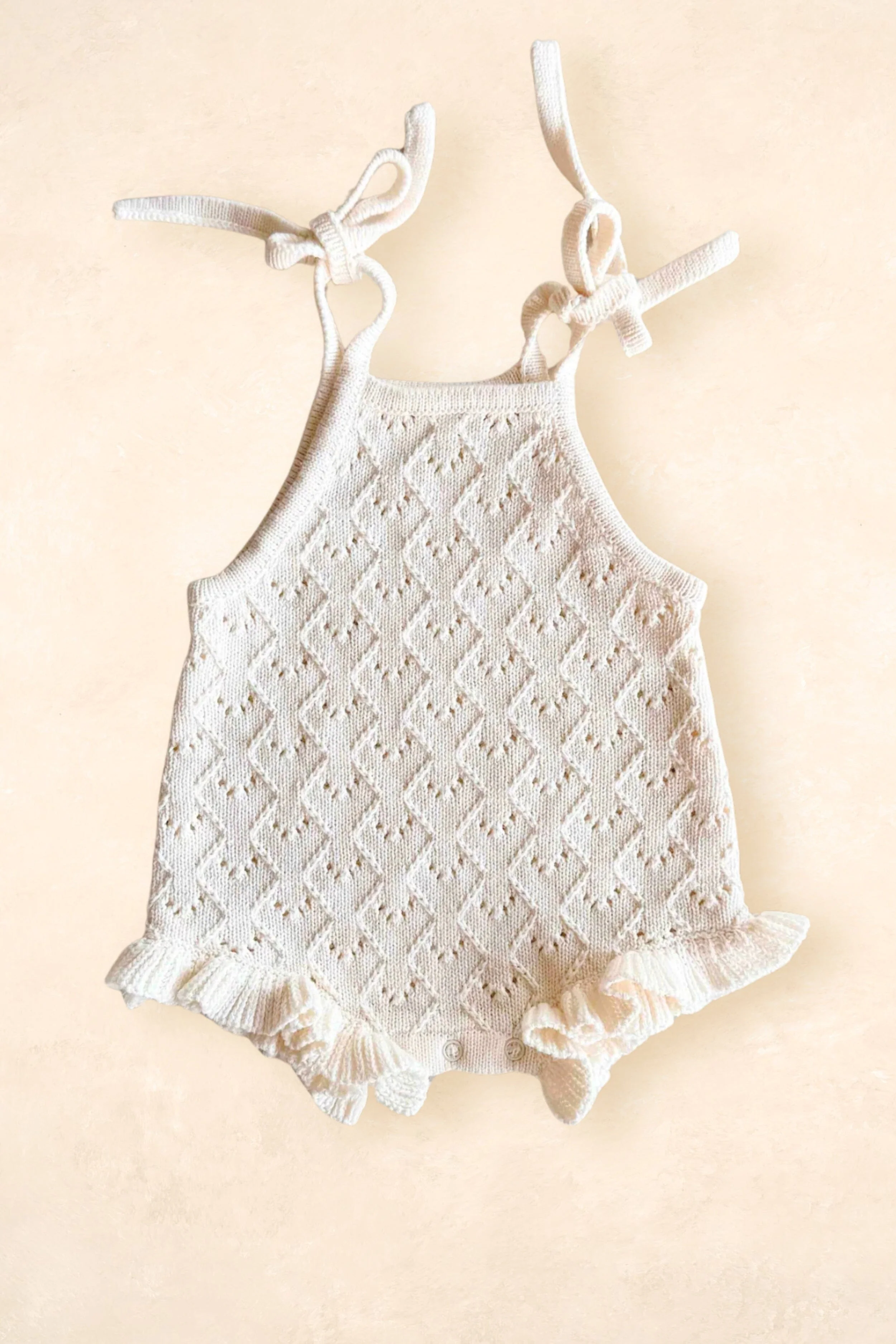 Mila Pointelle Tie Romper