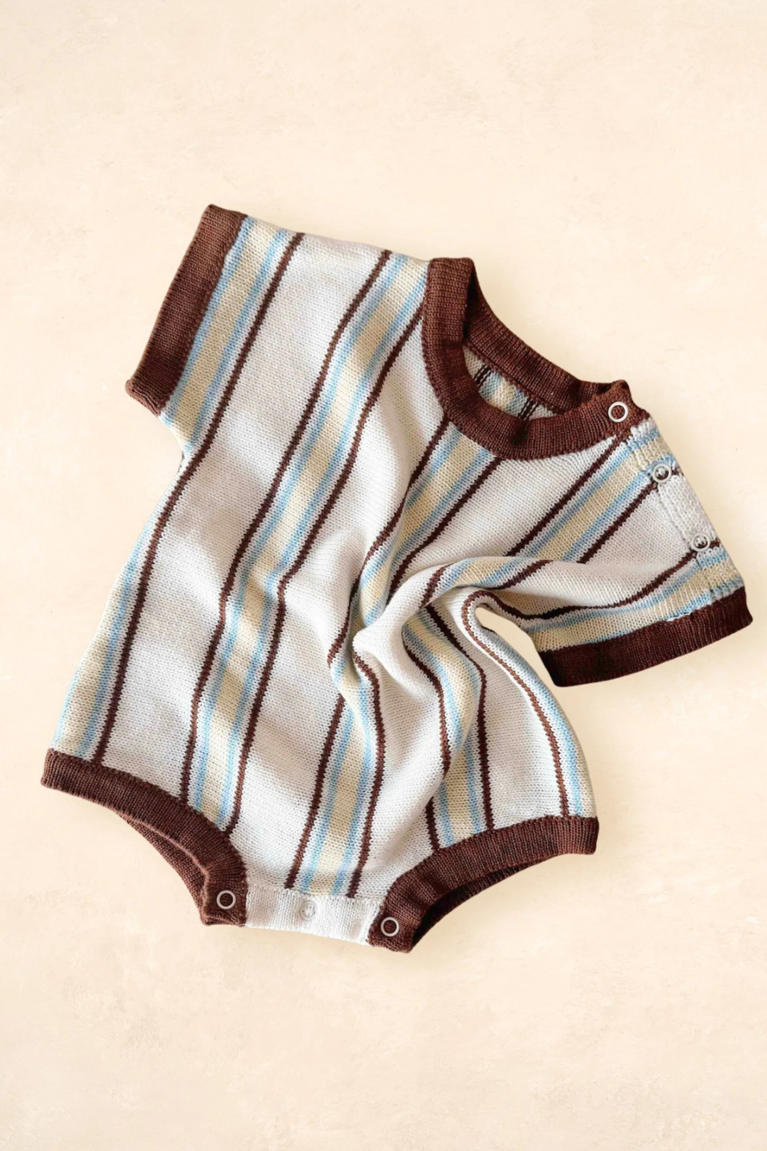 Retro Stripe Romper | Azure - Image 4