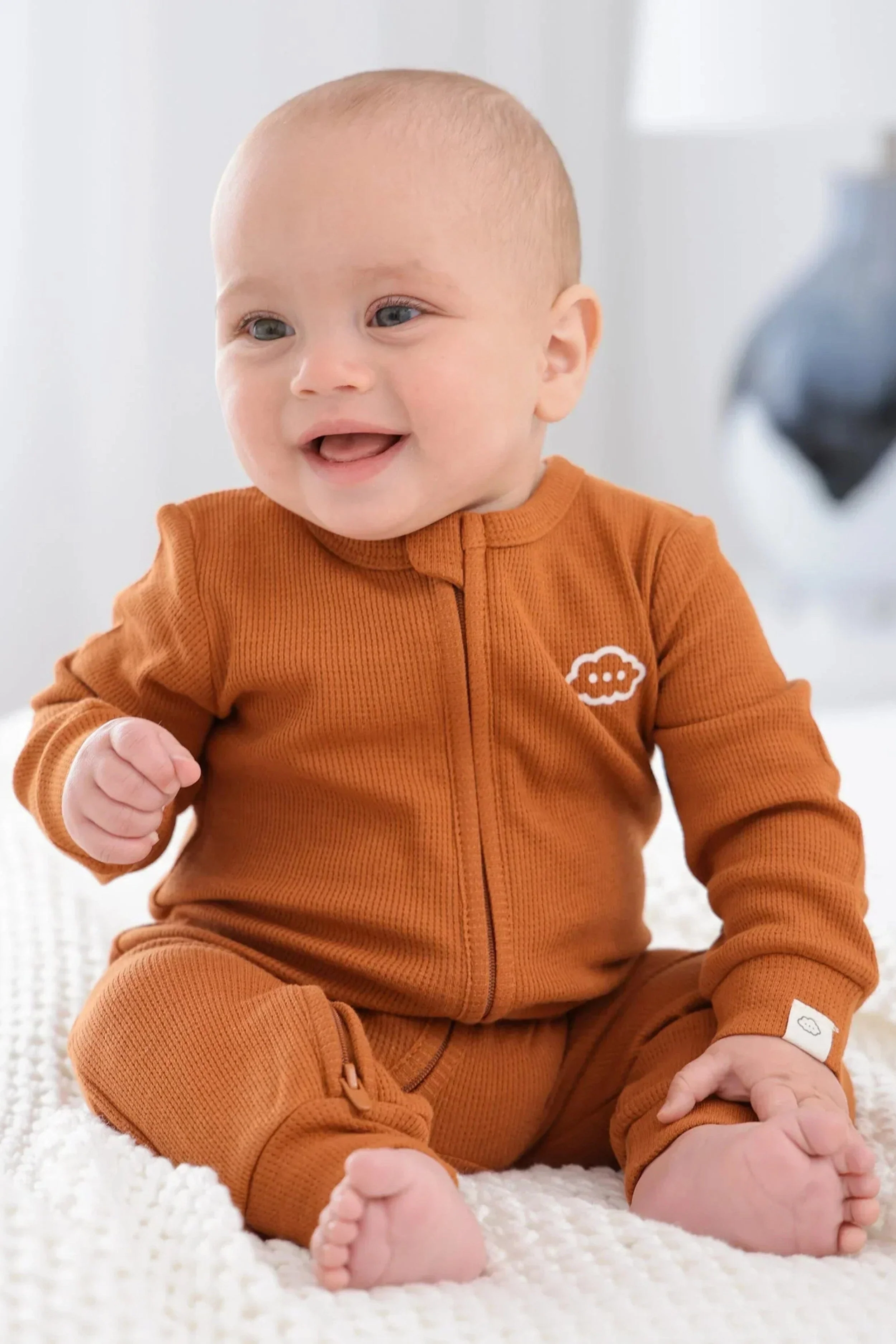 Organic Cotton Waffle Growsuit - Image 6