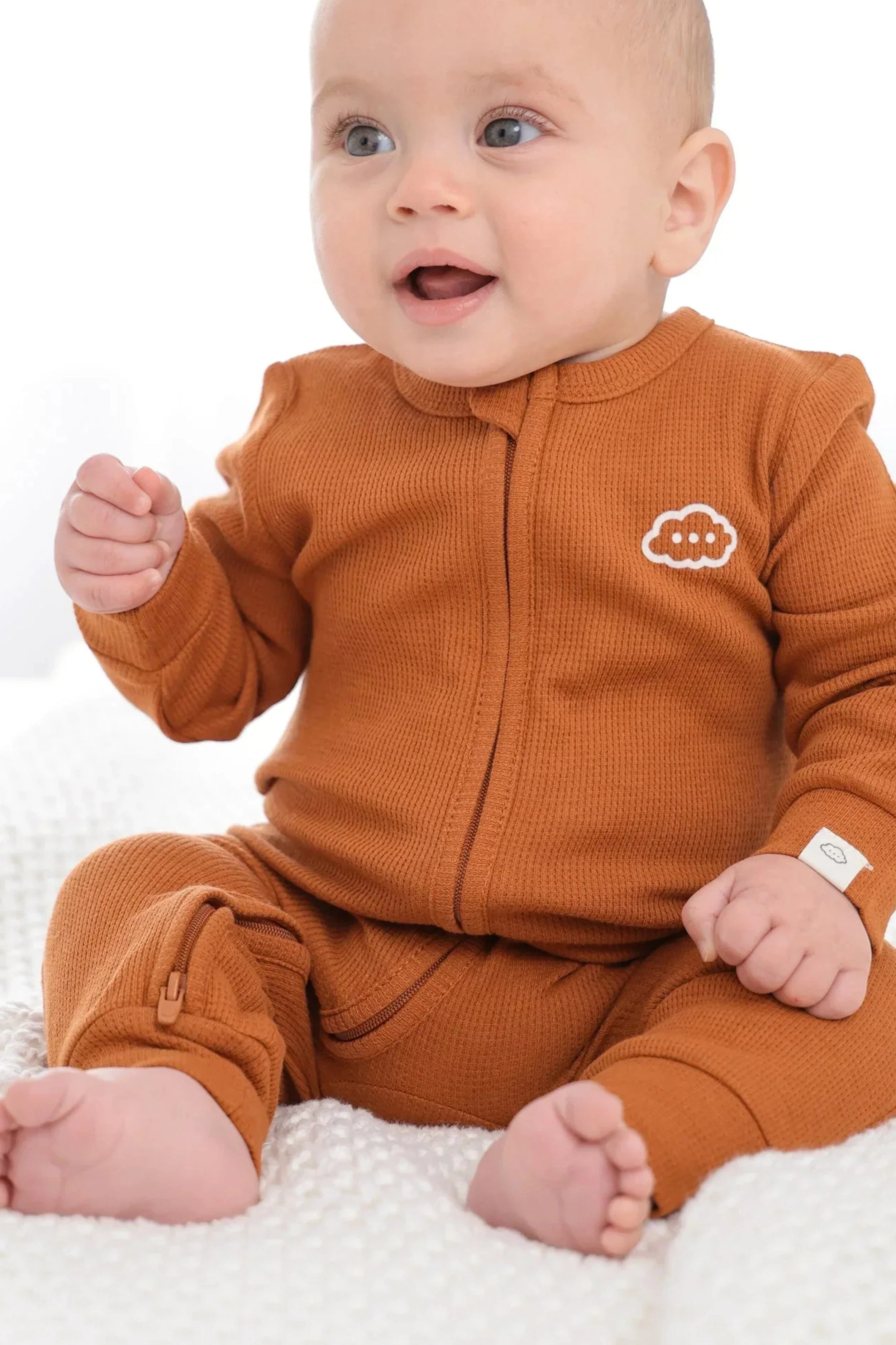 Organic Cotton Waffle Growsuit - Image 7