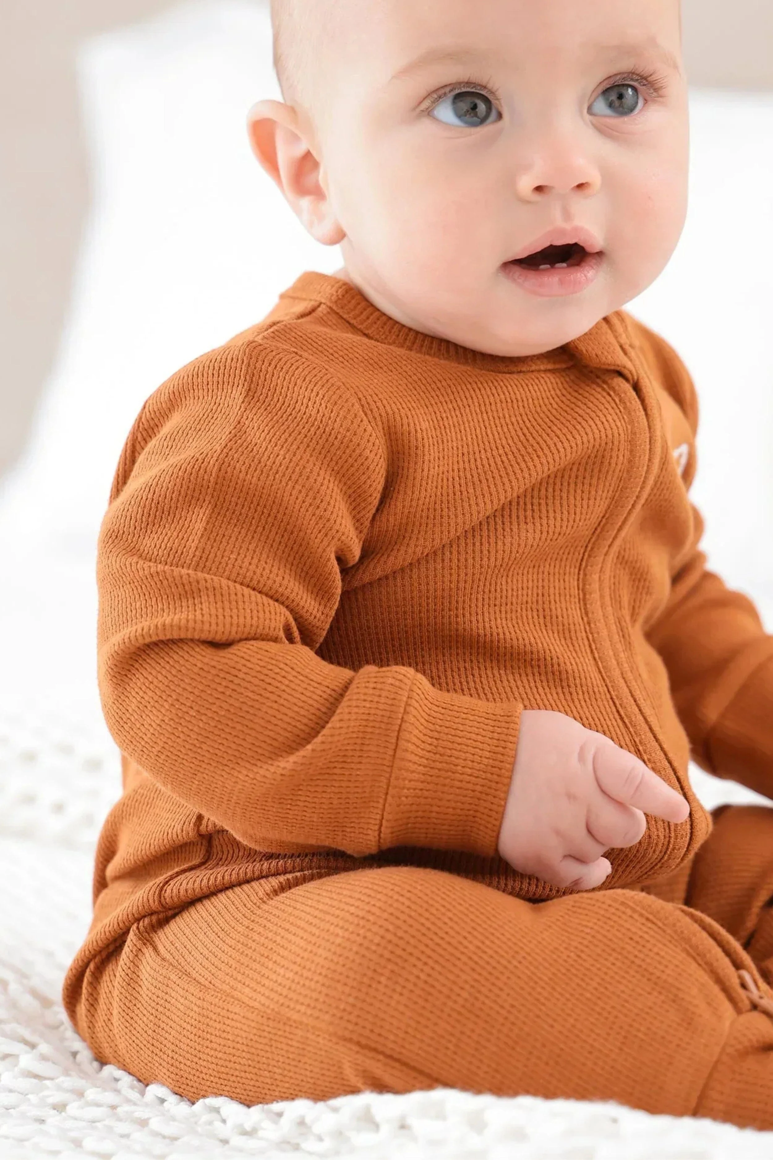 Organic Cotton Waffle Growsuit - Image 8
