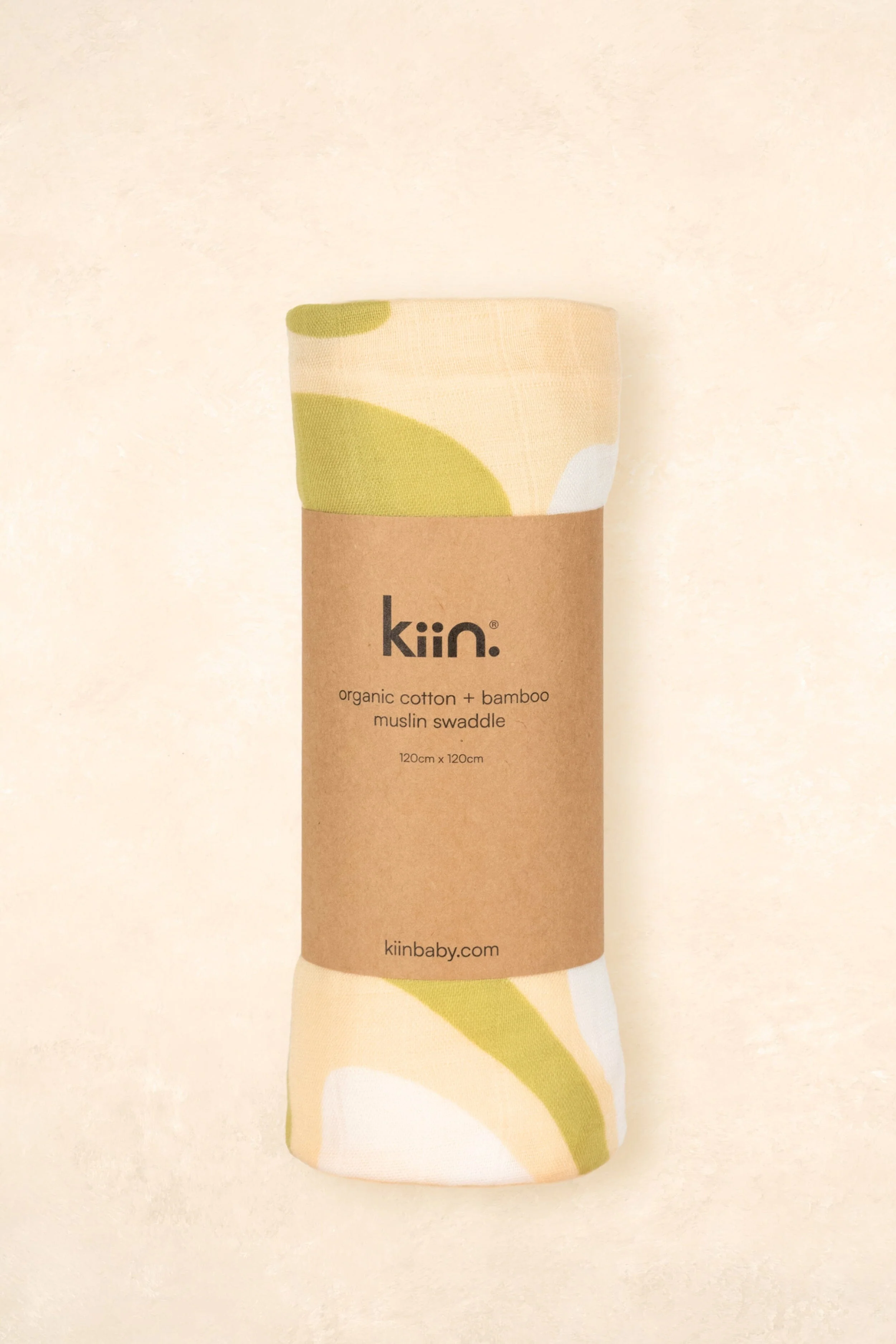 Organic Muslin Swaddle - Fleur Warm Oat (Limited Edition) - Image 9