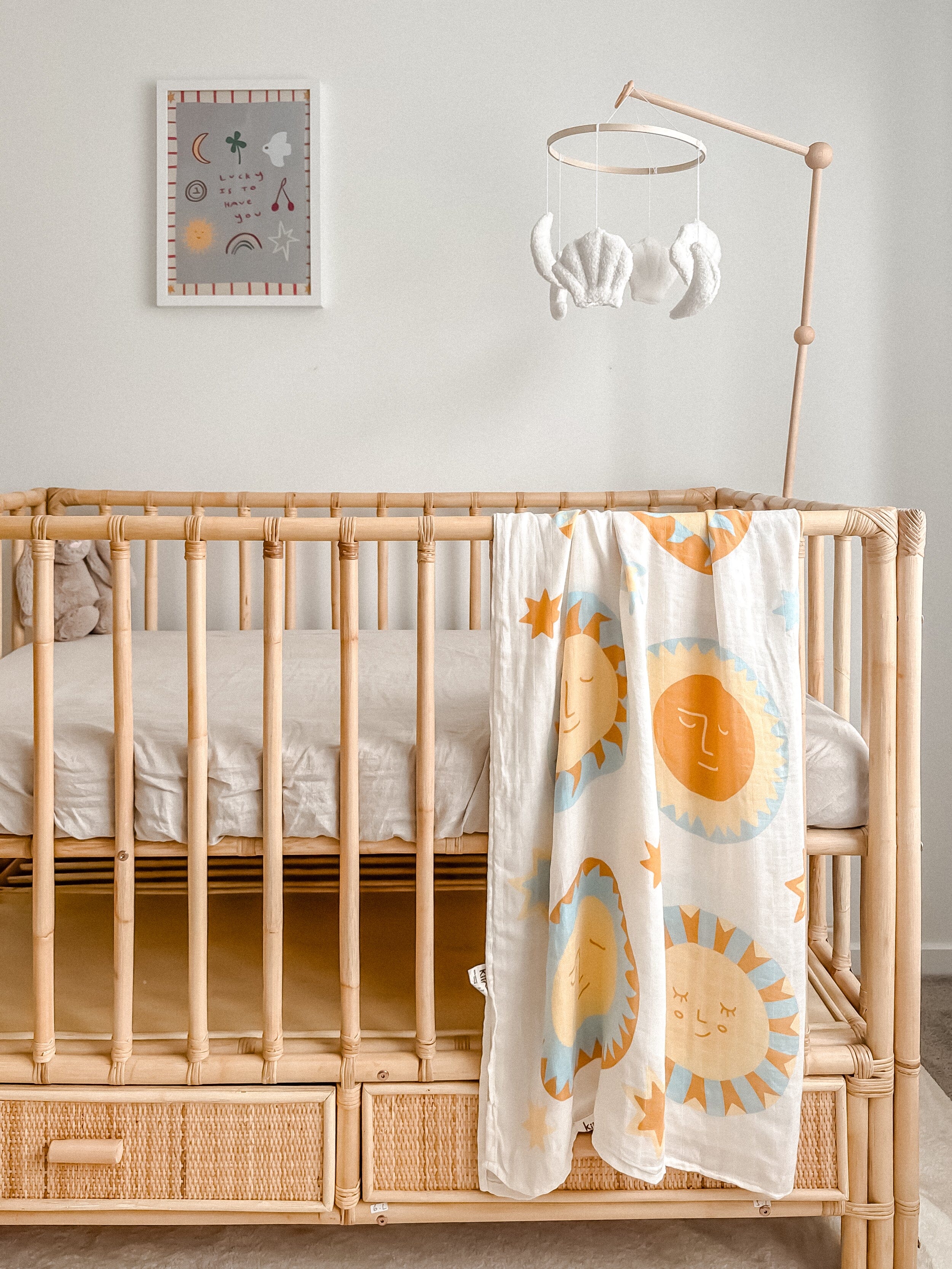 Organic Muslin Swaddle - Sunny Day (Limited Edition) - Image 9