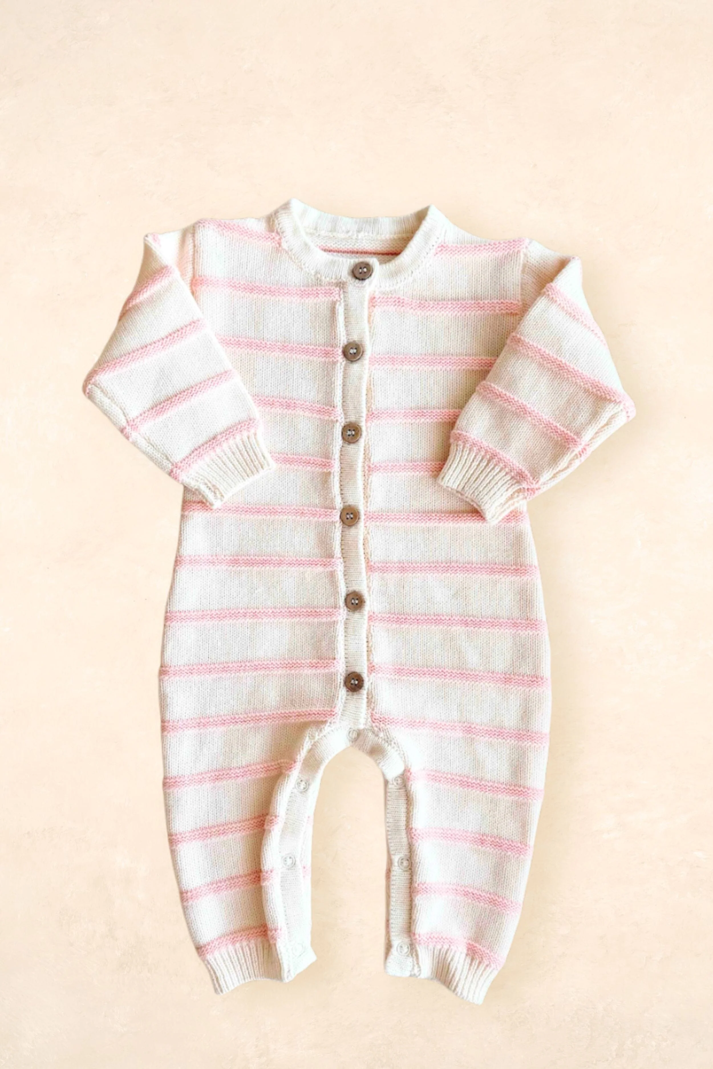 Raised Stripe Full Romper - Image 3