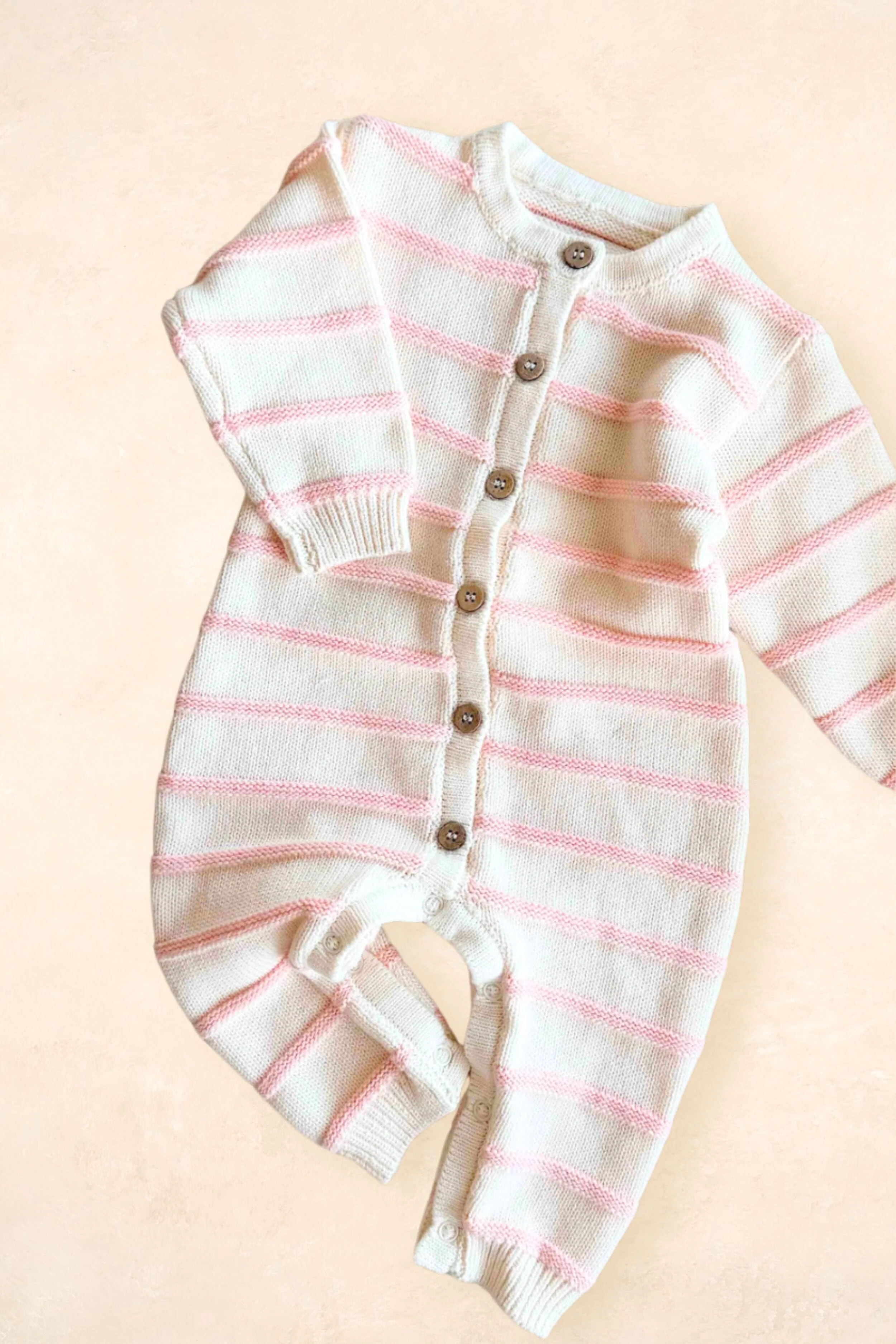 Raised Stripe Full Romper - Image 4
