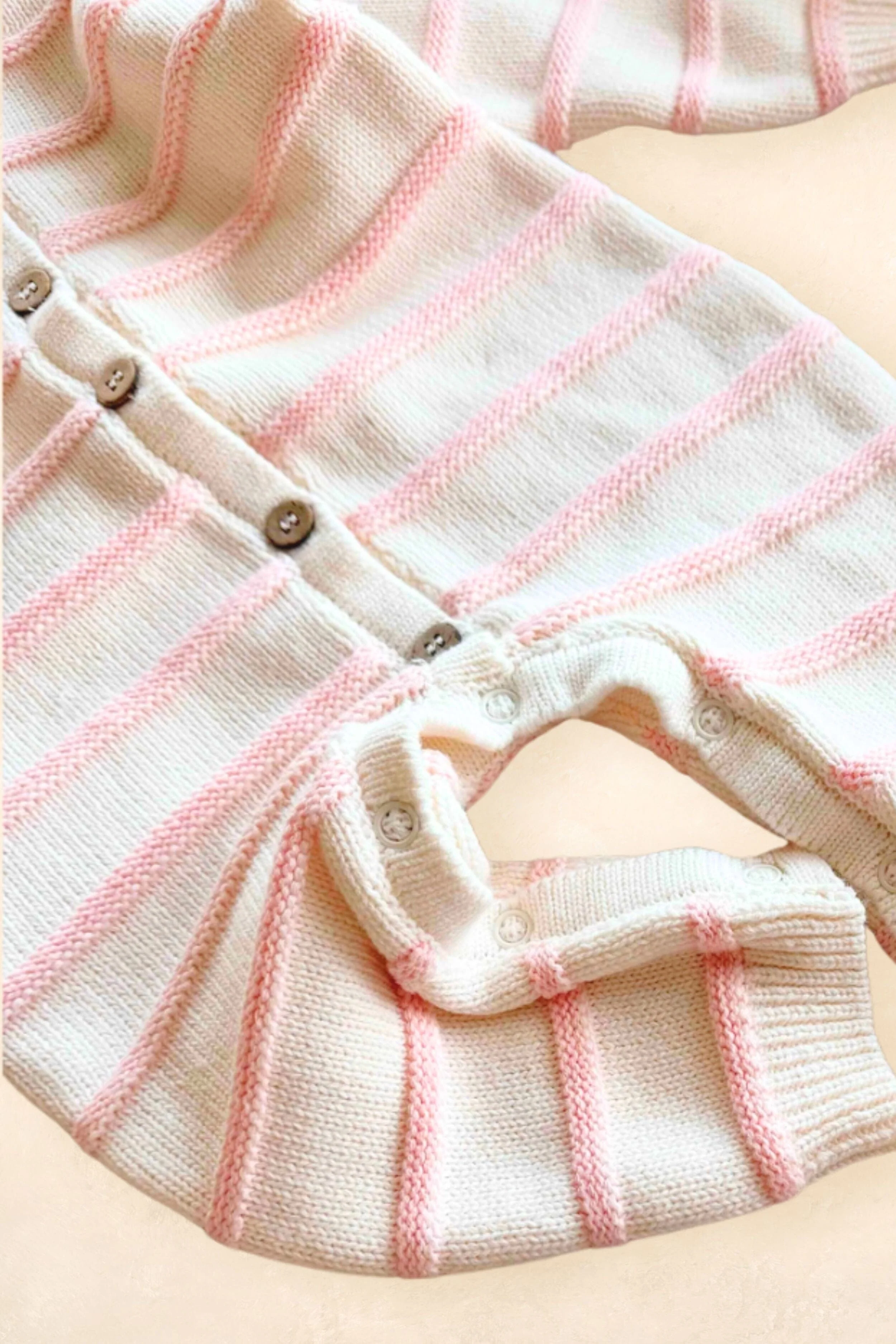 Raised Stripe Full Romper - Image 5
