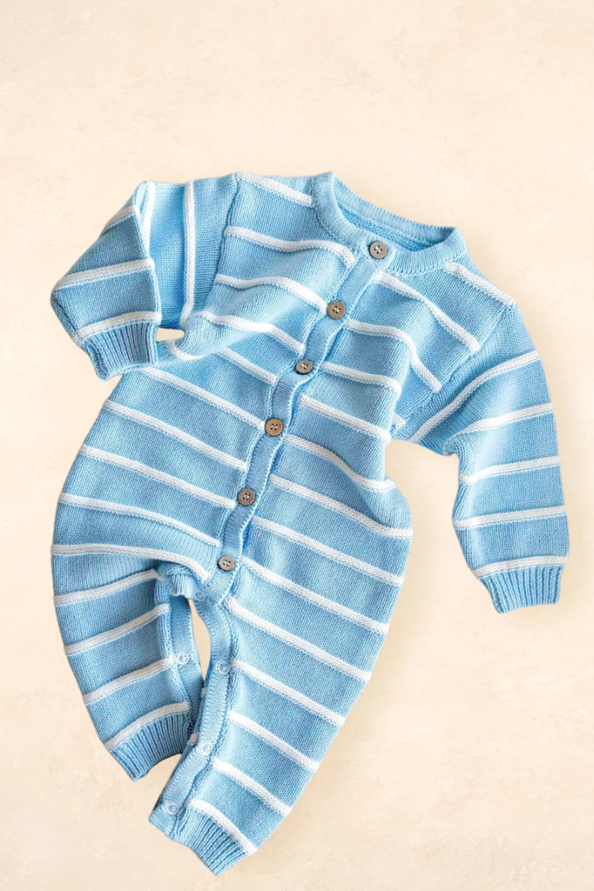Raised Stripe Full Romper - Image 7