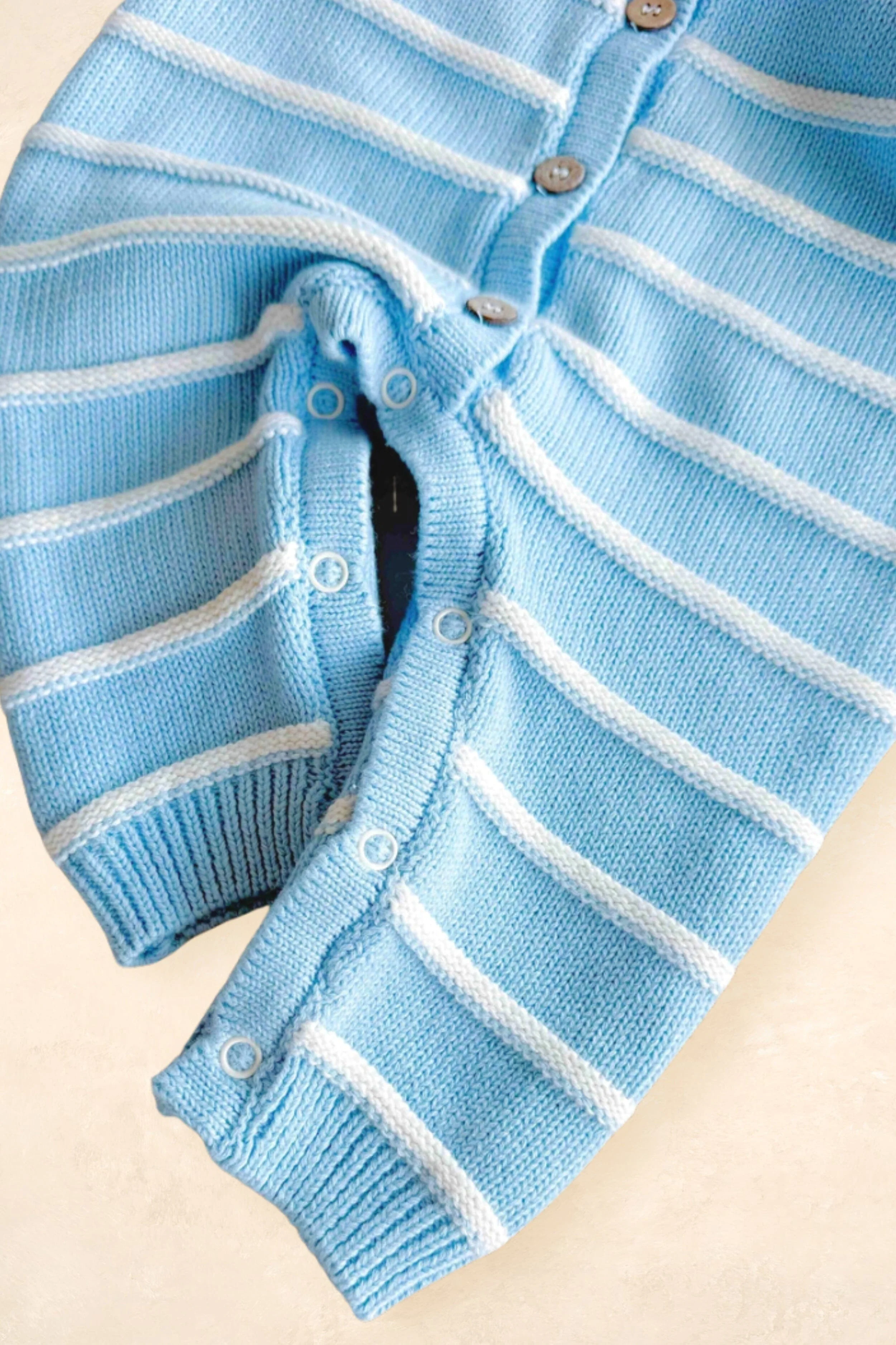 Raised Stripe Full Romper - Image 8