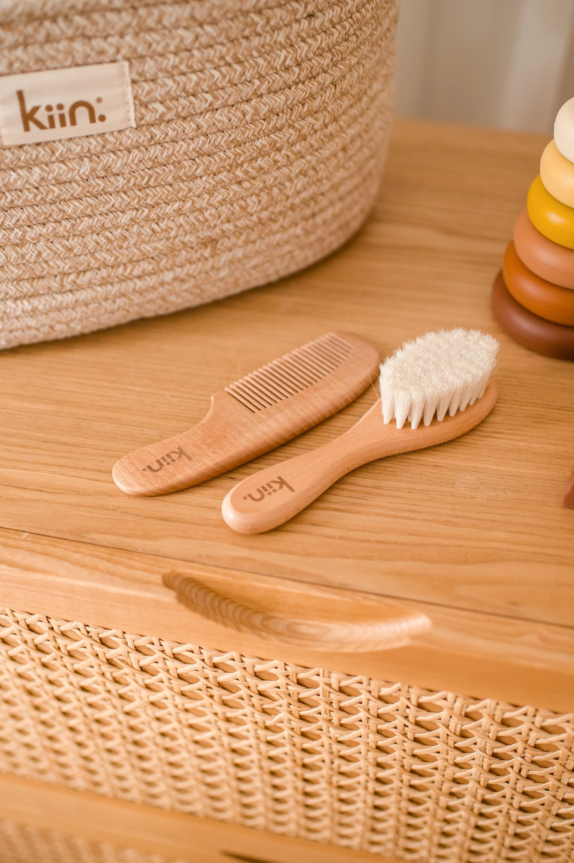 Wooden Baby Brush + Comb Set - Image 11