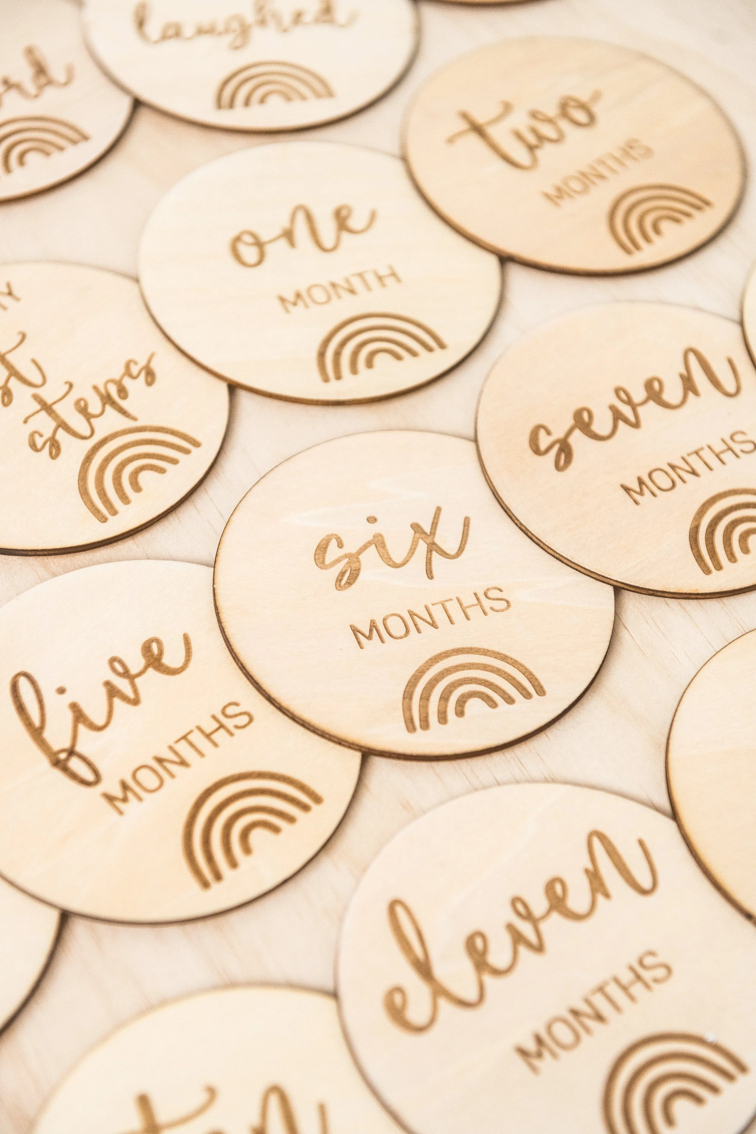 Baby Milestone Wooden Discs - Image 10