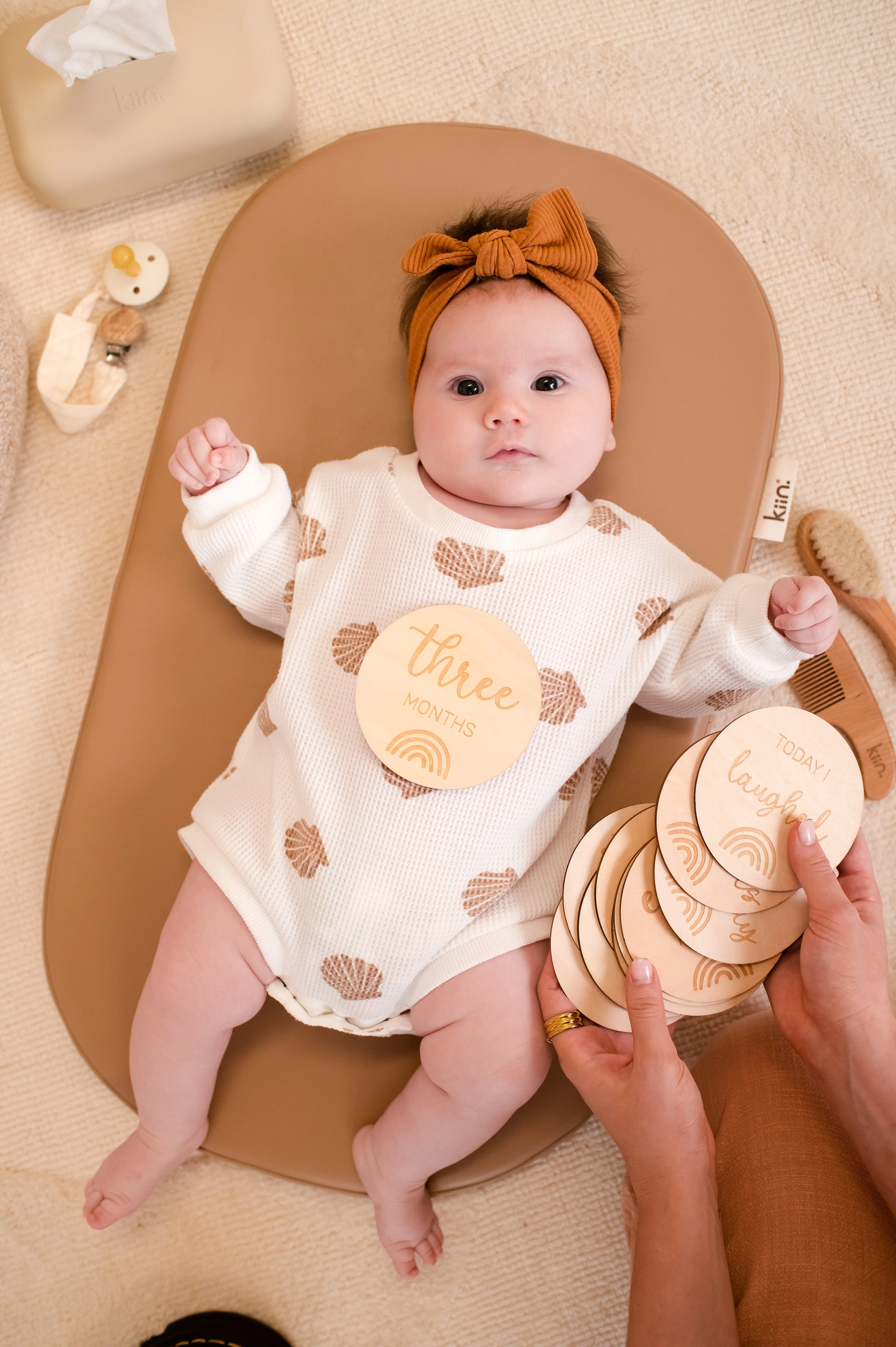 Baby Milestone Wooden Discs - Image 3