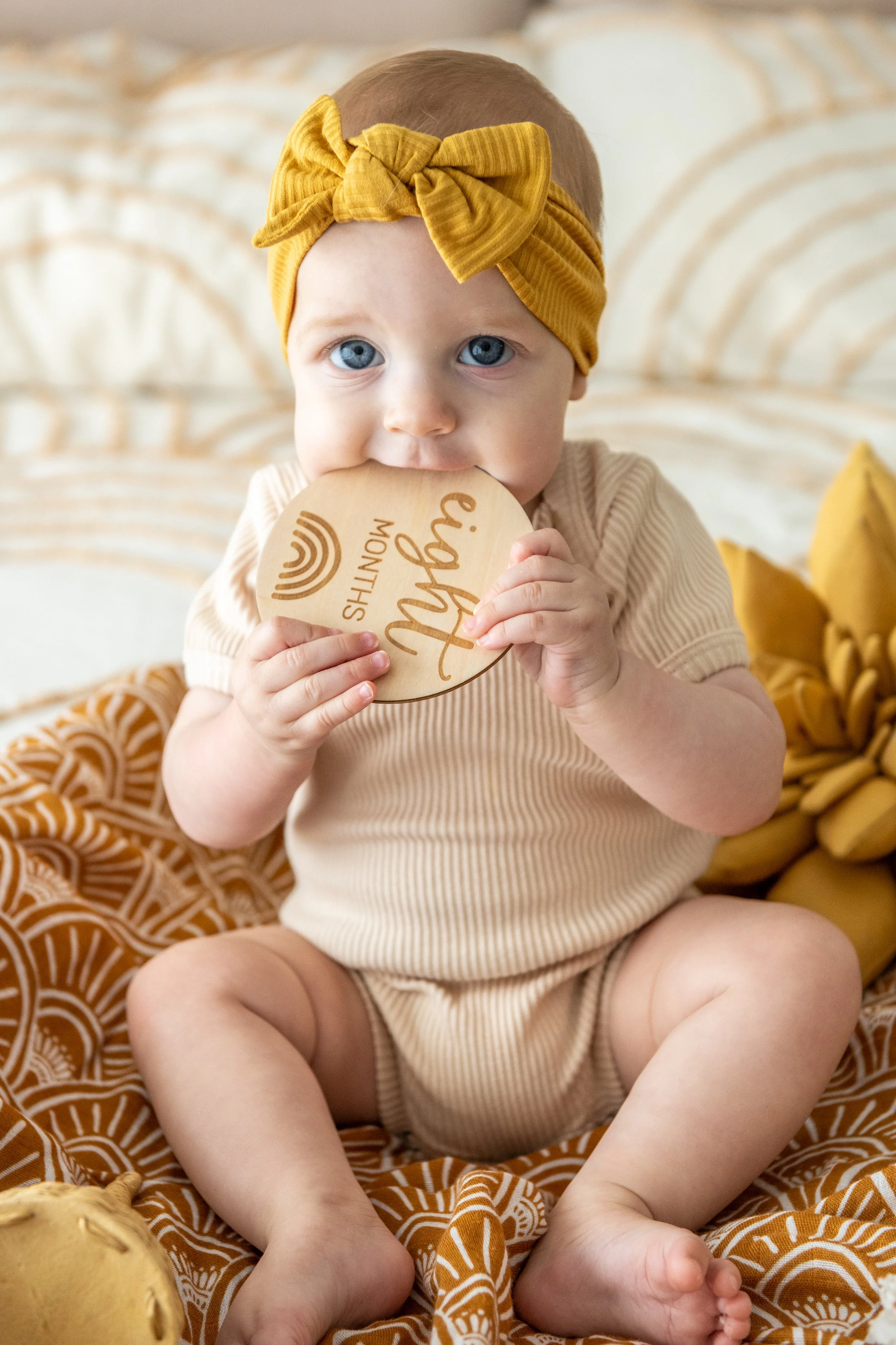 Baby Milestone Wooden Discs - Image 4
