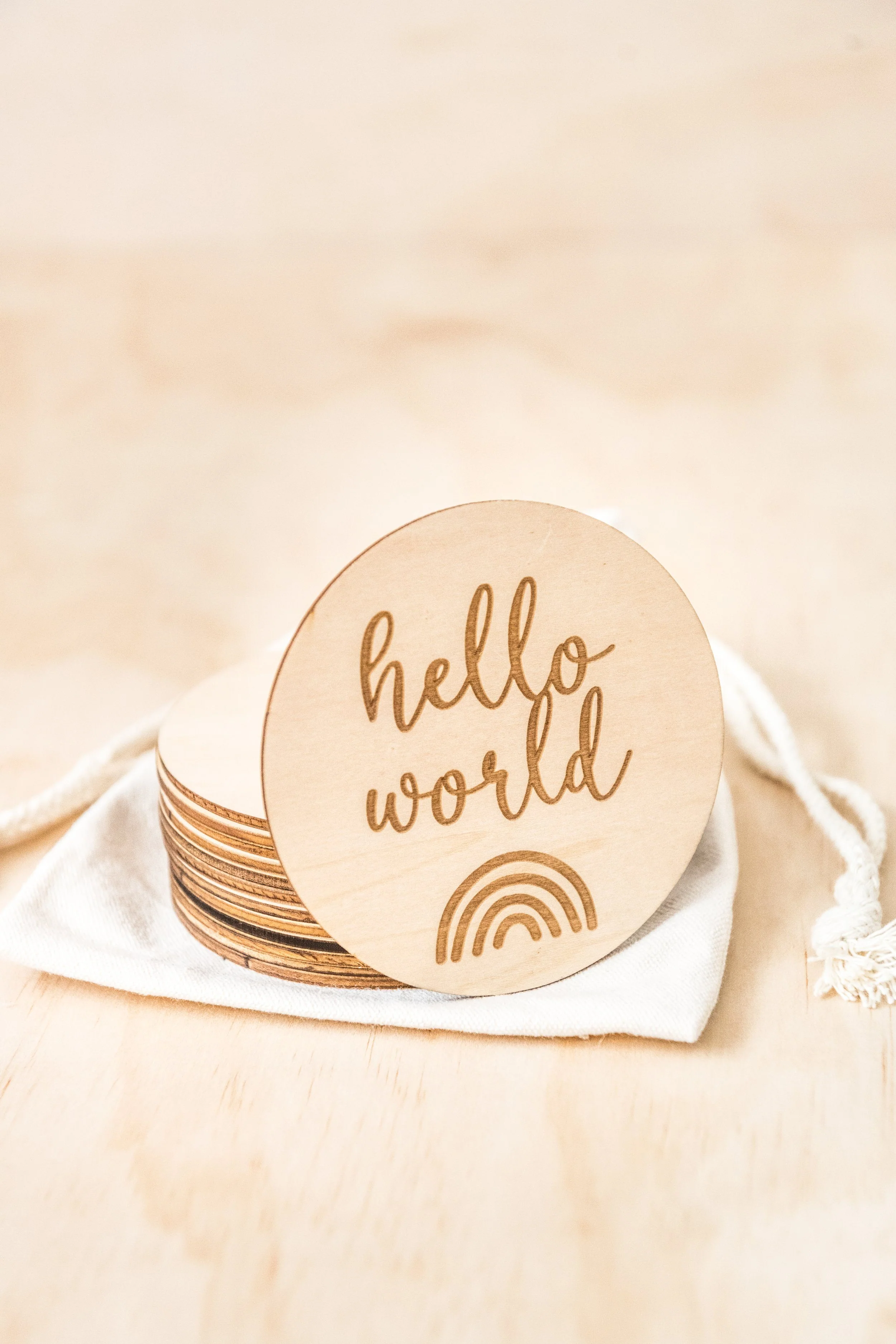 Baby Milestone Wooden Discs - Image 9